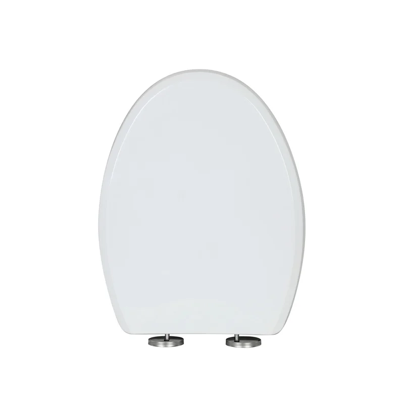 V shape slow down PP 2-in-1 family toilet seat cover KJ-1032 for children and adults toilet lid