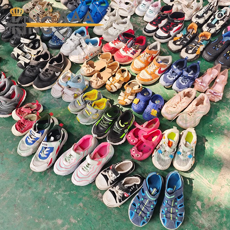 Branded Children Baby Casual Shoes Second Hand Ukay Ukay Bales Used Walking Shoes Stock Comfortable For Child