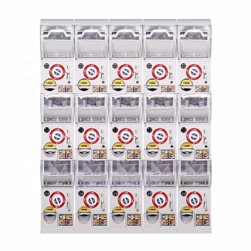 Japanese Simple Fun Stickers Capsule Vending Machine White Gachapon Machine