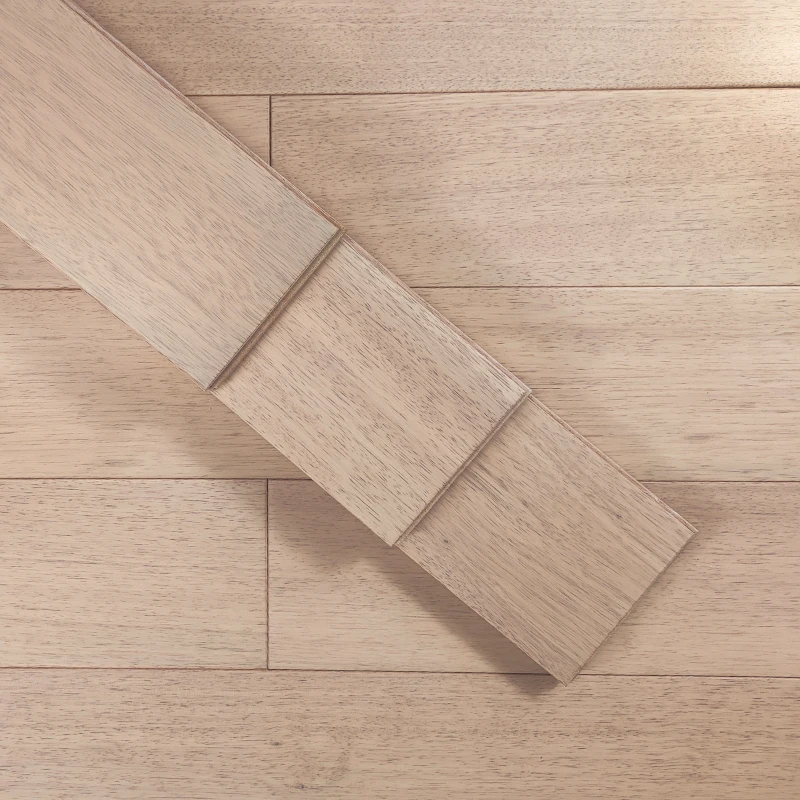 Indoor Bedroom Cream Solid Wood Flooring Wear-resistant Moisture proof hardwood flooring