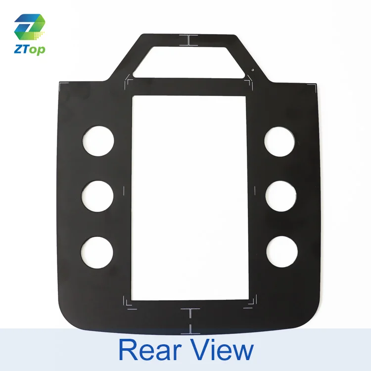 Irregular AR AG Coating Tempered Glass Screen Printing With Hole For LCD OLED TFT Electronic Display