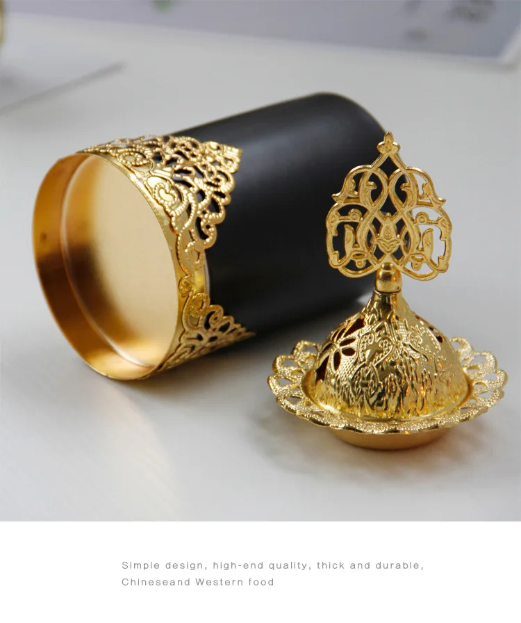 Burning Smoke Waterfall Backflow Incense Burner Ramadan Decoration Mubkhar Incense Holder for Charcoal Shisha Charcoal Incense