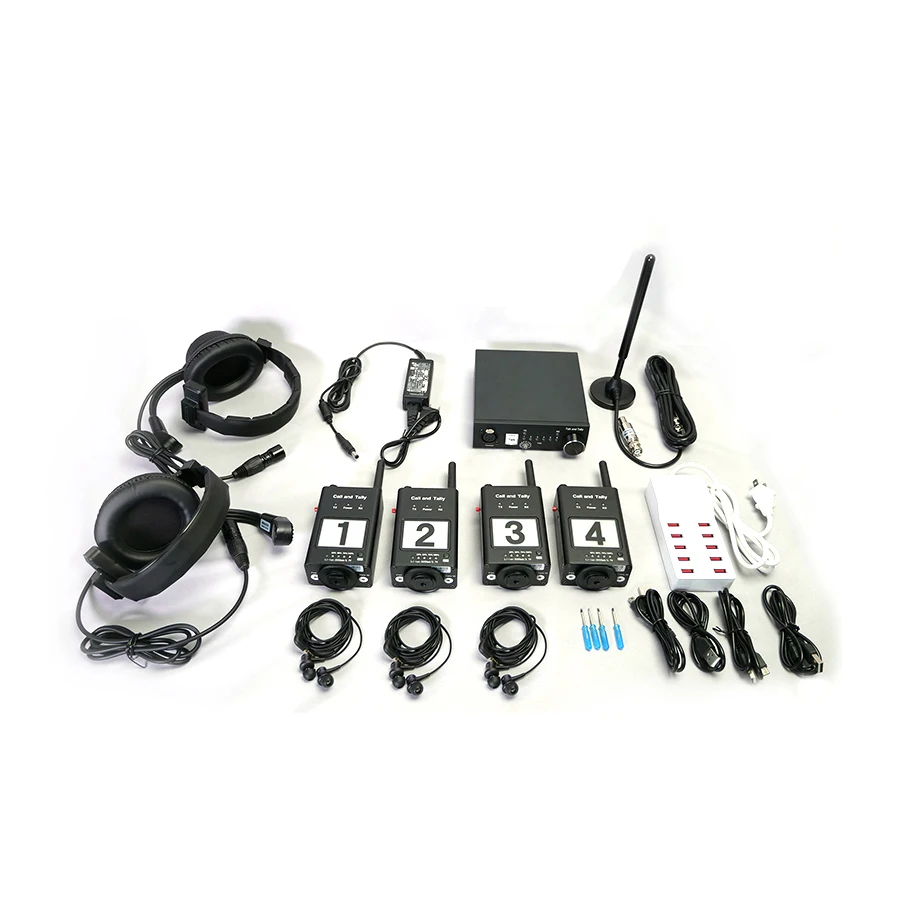 Direct Selling Professional 2000m Accurate Duplex 4 Way Intercom Sound Wireless for Camera and Live Broadcast Company