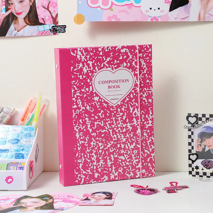 Hot Sale New Korean version a 5 six-hole binder girls Kpop students photo album Star Card Collection book