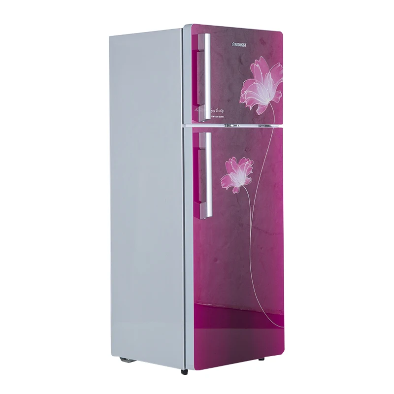 With best price Snowsea BCD-215R Snowsea Direct cooling finish double doors refrigerator with fridge and freezer