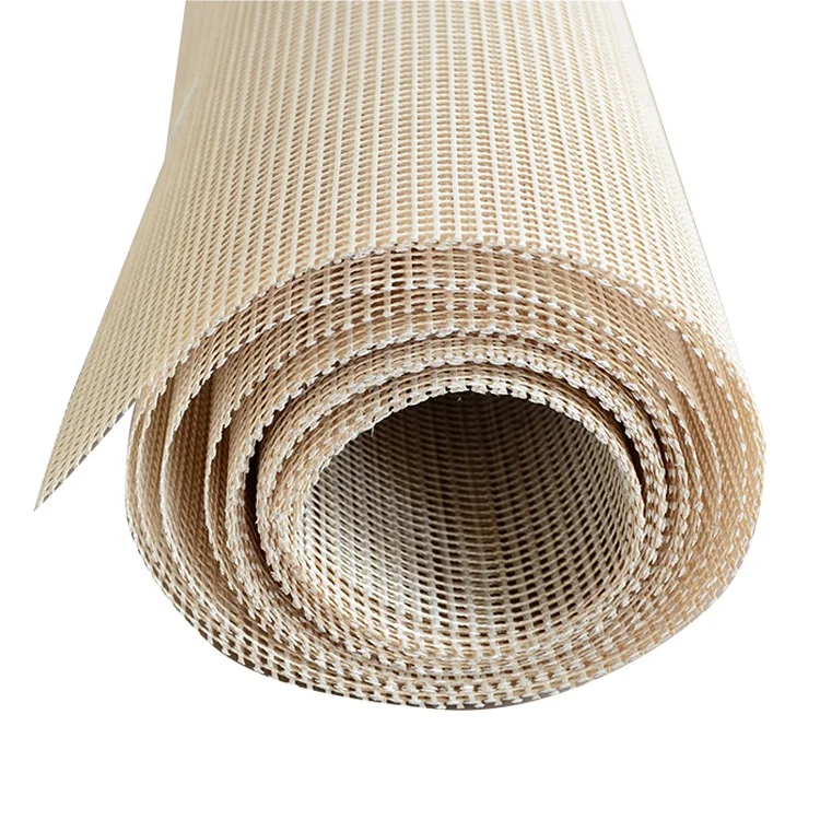 China Manufacturer Cracking Resistance Ptfe Polyester Mesh Conveyor Belt For Carpet Mats