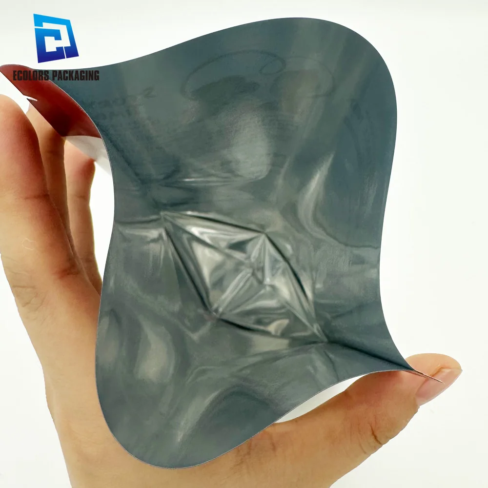 Food Grade Custom Printed Aluminum Foil Matte Stand Up Heat Seal Mylar Pouch Packaging Bag For Butter Cake