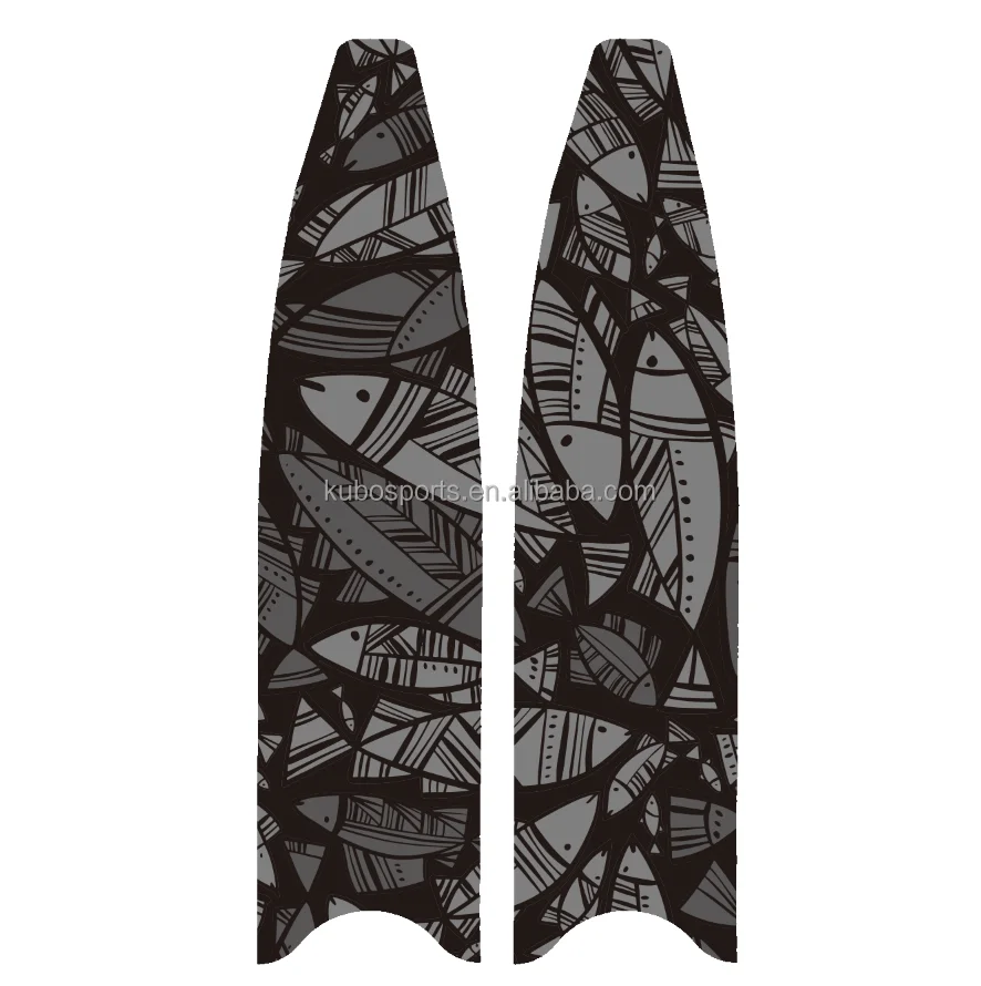 KUBO no sticker Carbon Fiber Long swim free diving spearfish scuba snorkeling Spearfishing Free diving Fin