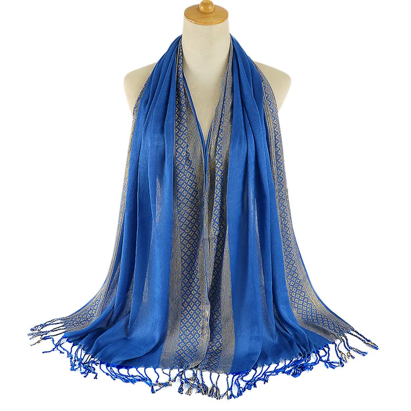 Factory wholesale Arab Dubai Muslim Plain chiffon scarf hijab women Malaysia head wrap scarf hijab