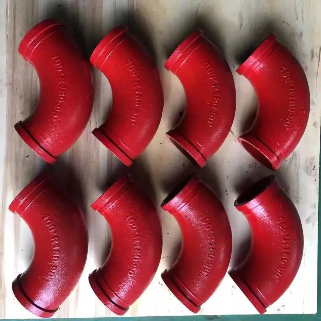 DN125 Cast Iron Concrete Pump Elbow for Construction Machinery Parts