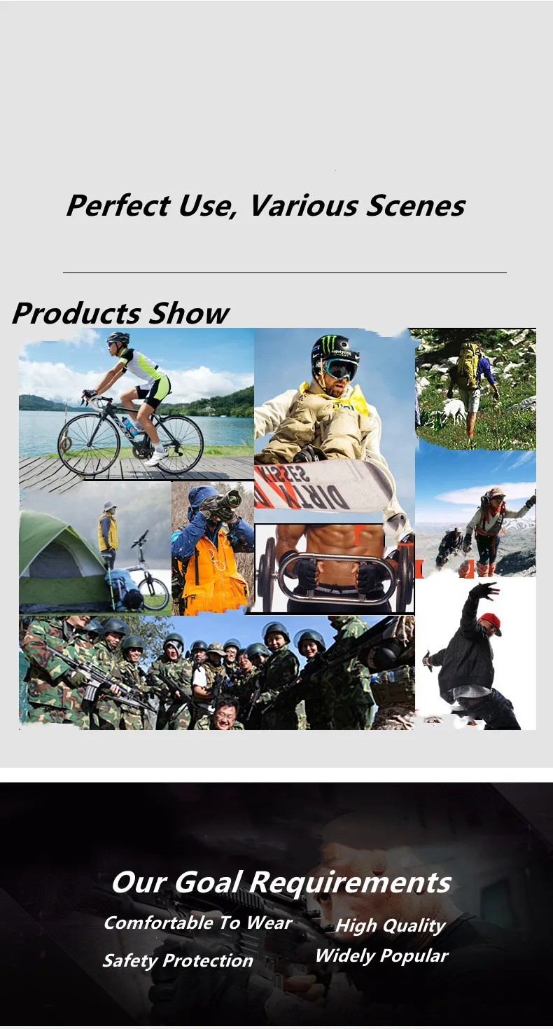  Multifunctional Anti-cut Half Finger Cycling Riding Military Tactical Fingerless