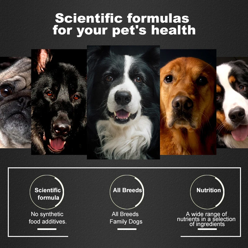 Manufacturer High Energy Additive-free good healthy Custom Private label Irresistible Taste high protein dog food for sale