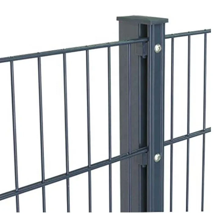 high quality 2D Double Wire Fence  656 868 Mesh Fence Panel powder coated