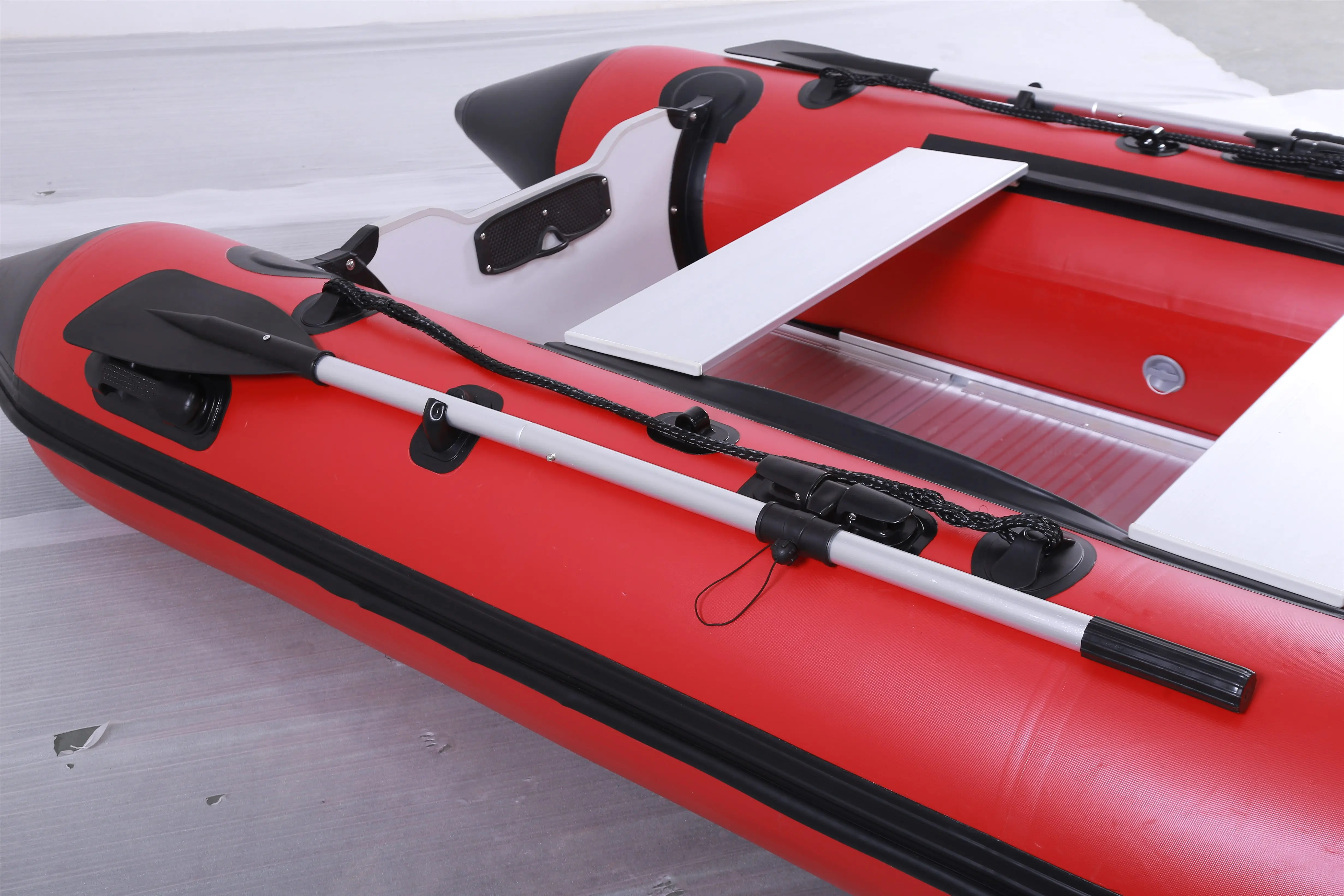 10 ft inflatable rescue boat with aluminum bottom marine PVC boat for fishing