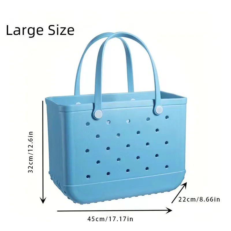 Bogg Bag Women Fashion Rubber Tote Shoulder Bag Waterproof EVA Silicone Summer Bogg Beach Bag