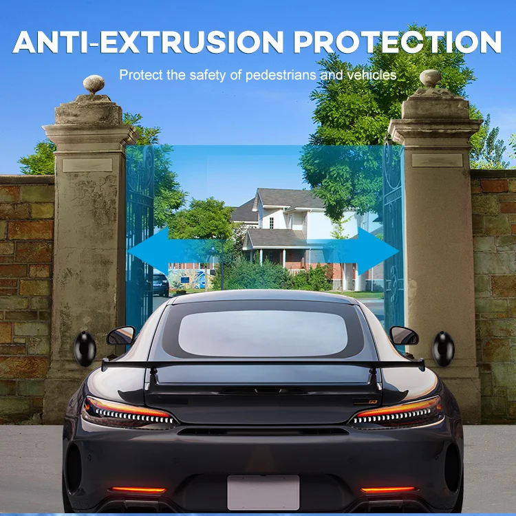 Professional Service Chisung Durable Heavy Duty 500kg*2 Automatic Dual Arms Swing Gate Opener AC/DC Motor Operator For Home