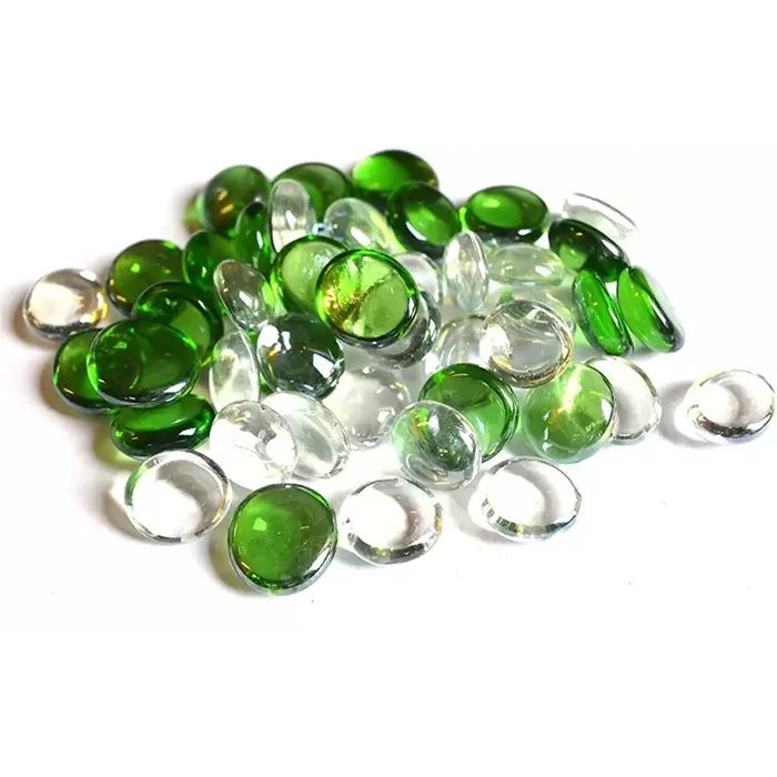 Design Fire Glass Beads Diamond Glass Pebbles for Patio Garden DIY Decoration