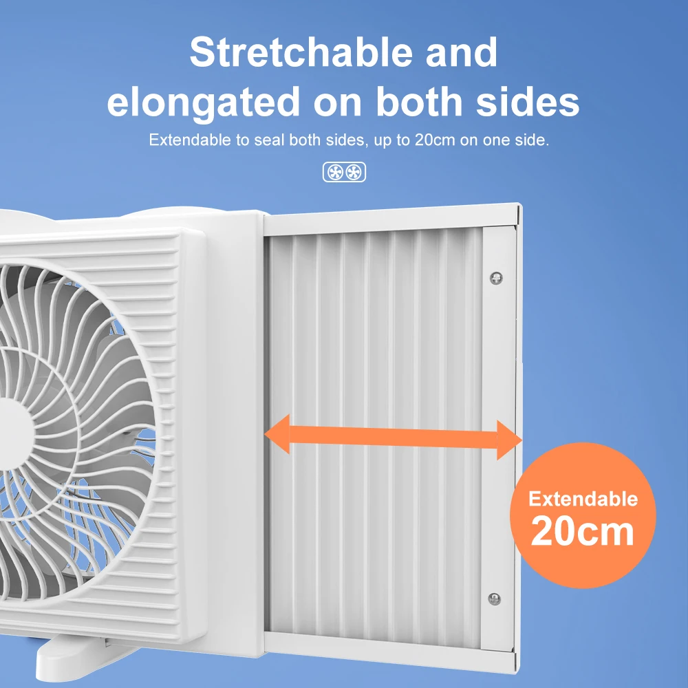 Remote Control House Modern High Quality Quiet Ventilation Rechargeable 9 Inch Twin Wall Window Air Exhaust Electric Fan