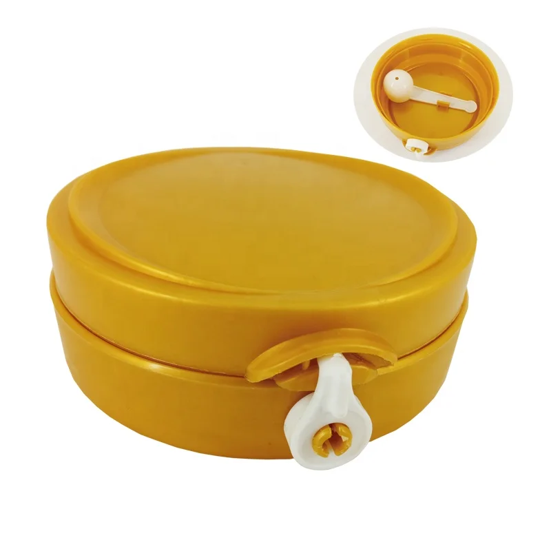 
401 Plastic Flip Top Cap for Milk Powder New Style PP Seal Lids with Measuring Scoop for Tin Can Covers 