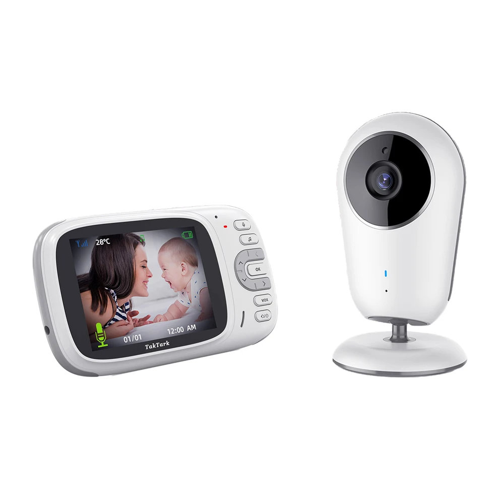 3.2 Inch Wireless Video Baby Monitor Night Vision Security Camera Babyphone Intercom Temperature Monitoring Babysitter Nanny