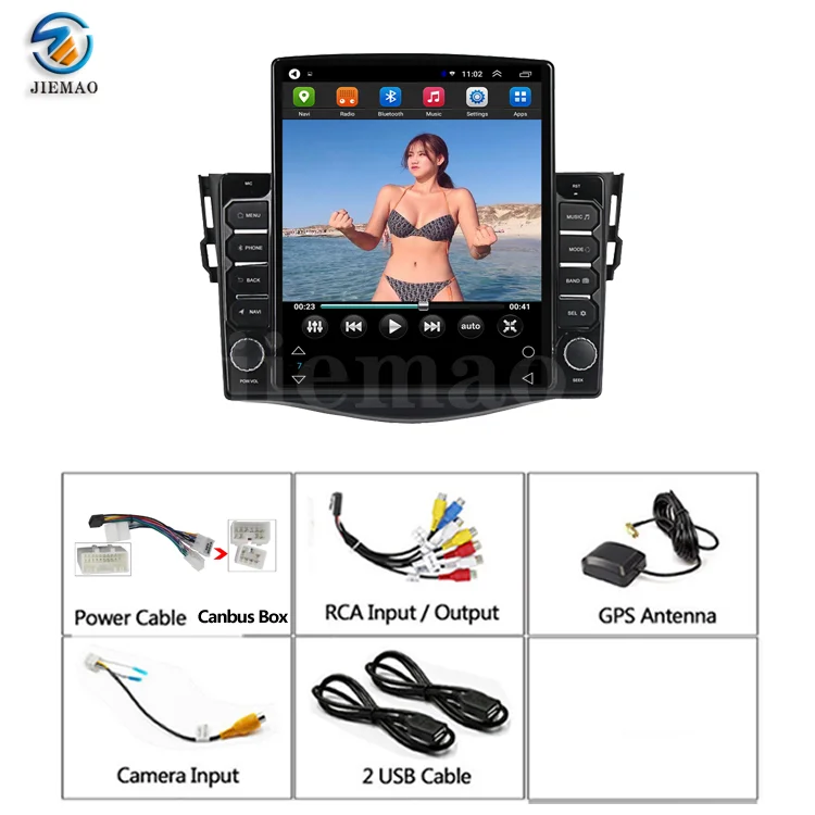 
Android DVD Car Video Radio Player For Toyota RAV4 2006-2012 Car Navigation GPS Stereo Audio Multimedia System 32g 