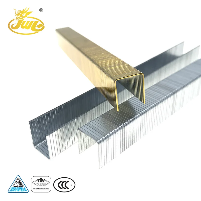 High Demand Products 4-22 Mm Leg Length Galvanized Steel Wire U-Type Nails 10J Series Nails