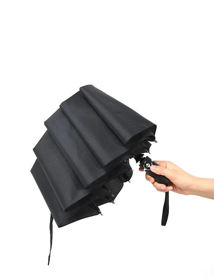 New product automatic three-color 10-bone men and women three-fold sun patio umbrella