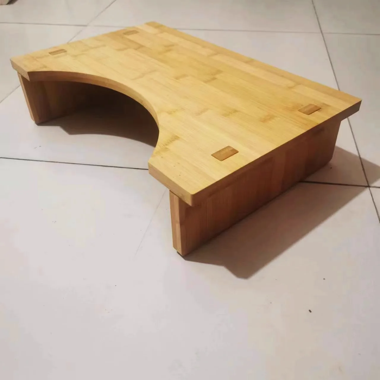 Multifunctional Anti-slip Bathroom Bamboo Foldable Toilet Squatting Foot Stool Household for children and the elderly