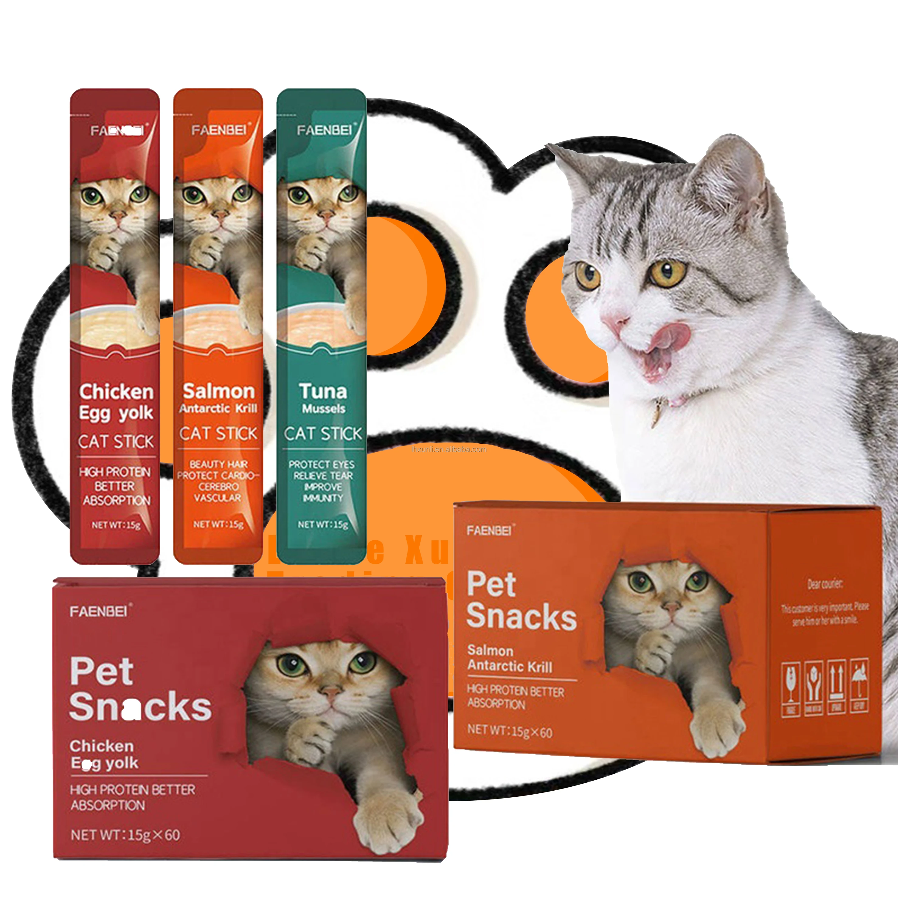 Hot selling Factory brand Cola Loca Pet treat wet food Cat Creamy Bar 15g Cat Liquid Snacks