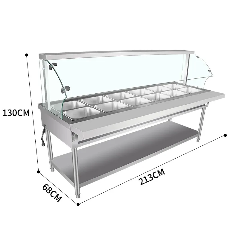 Commercial food warmer display electric buffet soup warmer