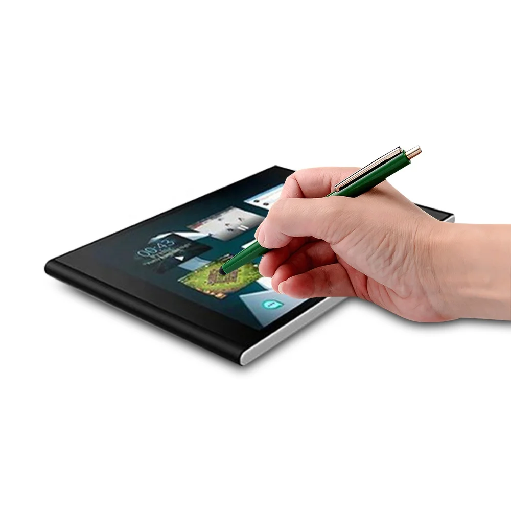 high quality pens 2 in 1 slim plastic/ metal ballpoint pen and customized color stylus pen with touch screen