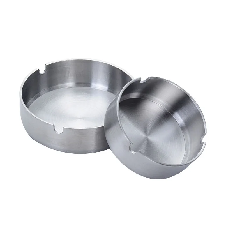Custom portable stainless steel cigar smoking ashtray metal