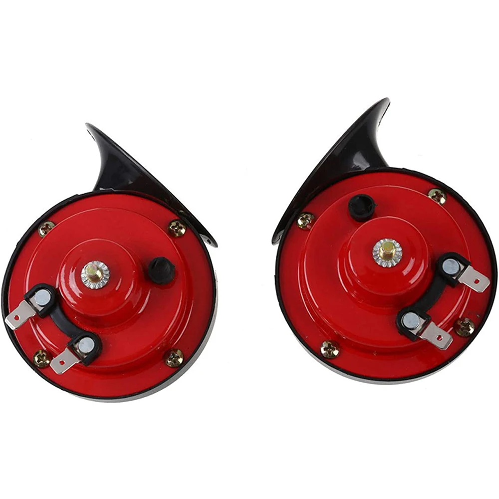 Air Horn 300DB 12V 2 PC Refitting Double Tone Horn of Automobile and Motorcycle Small Snail Horn
