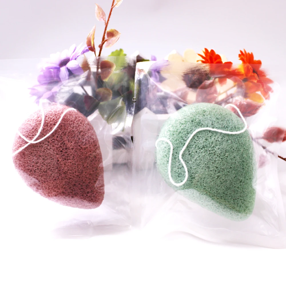konjac sponge japan konjac sponge wholesale with tear drop shaped