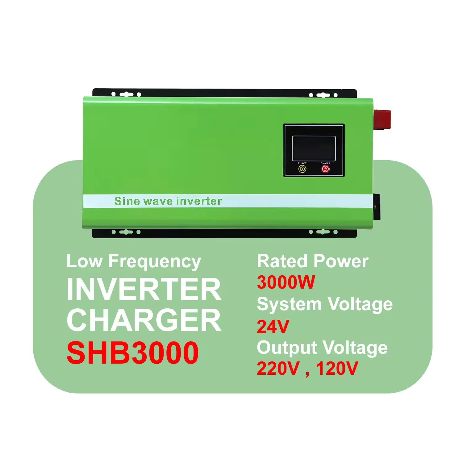Inverter 24v 48v To 110v 120v 220v 240v 3kw Inverter Charger Low Frequency Pure Sine Wave Power Inverter