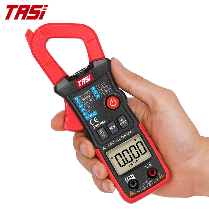 TASI TA8315E 5999 отсчетов зажим AC DC Цифровой измеритель Бесконтактный True-rms