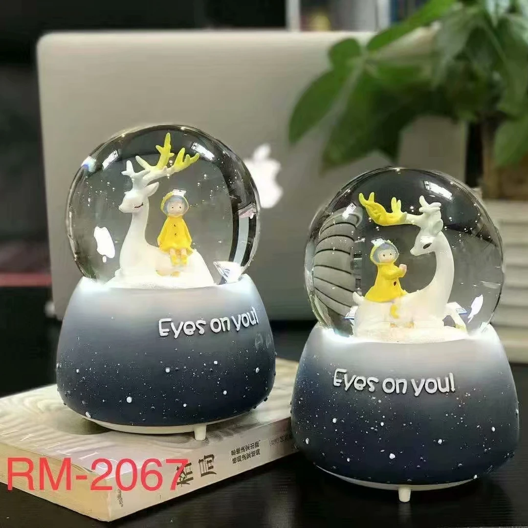 100 мм полимерные изделия разных размеров, хрустальный шар, снежный шар для сувениров с музыкой