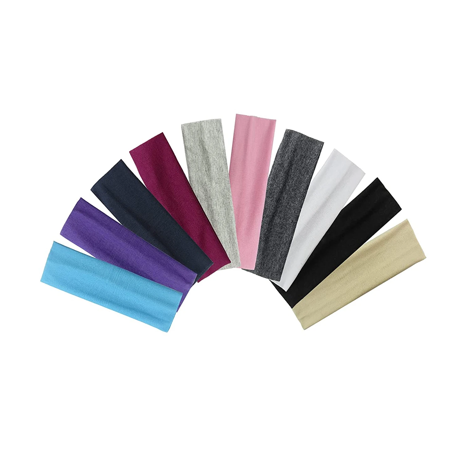 Stretch Headbands Non-Slip Head Wraps Great for Sports Yoga Pilates Running Gym Workouts Baseball Casual Wear