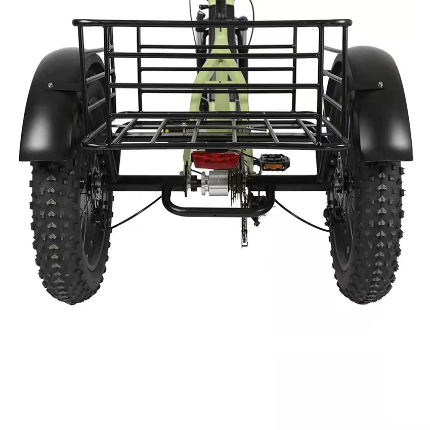 Joyebikes 48V 500W грузовой трайк 7 Быстрая Скорость Мощность передний ступичный узел мотор мотоцикла или электровелосипеда с толстыми покрышками 3-х колесный Электрический велосипед