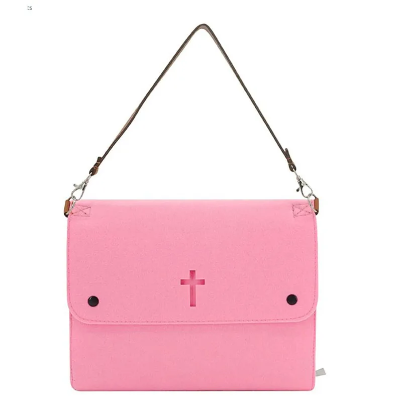 Bible Cover felt Bag, Unique Bible Tote Bag Organizer Christian Carrying Case