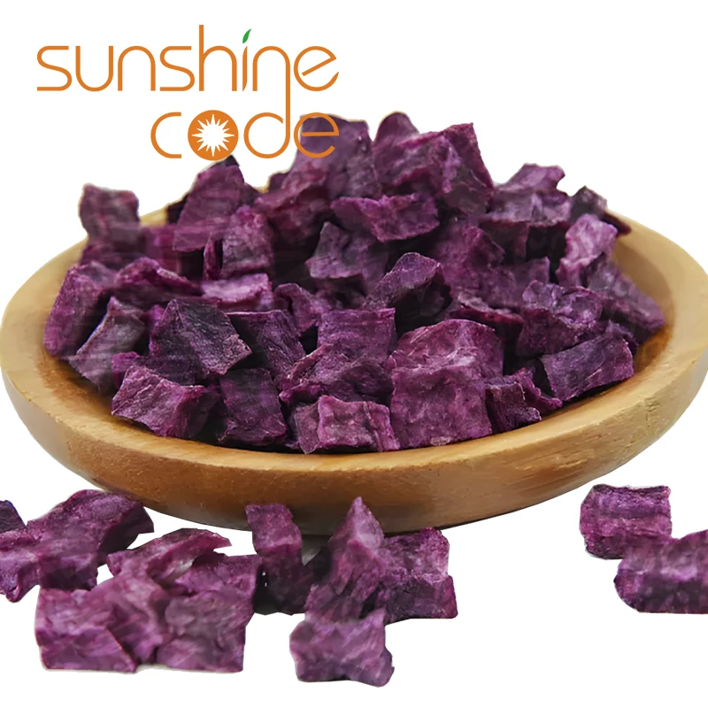 Sunshine Code Freeze Dried Purple Sweet Potato Diced Baked Potato Chips Crispy With Low Price