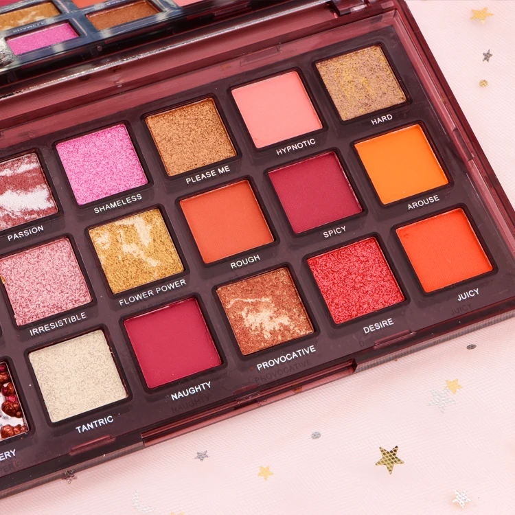 Gift set makeup colorful Professional Matte shimmer highly pigmented nude eye shadow pallet customize