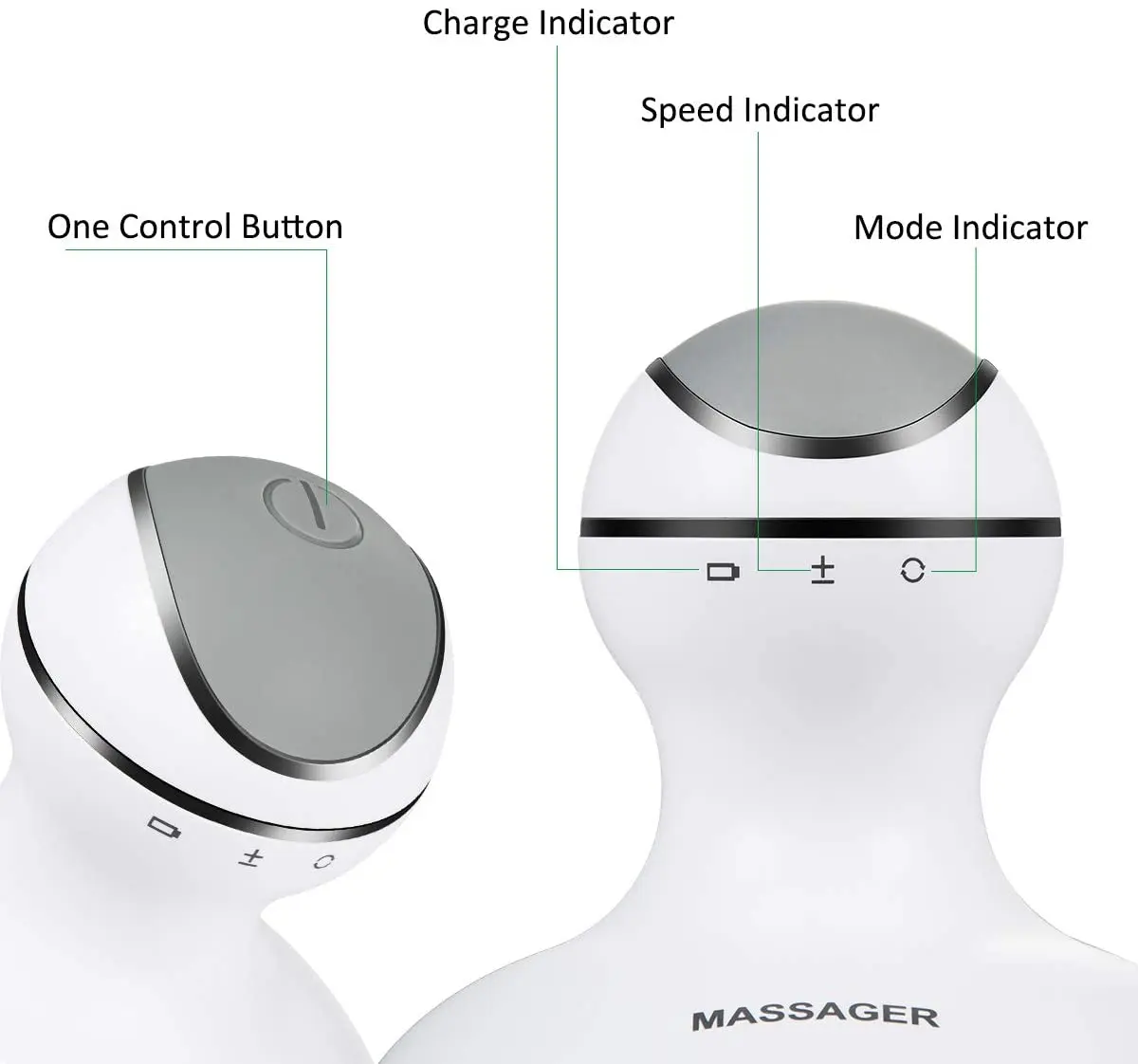 ZRWK53 Electric Scalp Massager Portable Head Scratcher Massager Handheld with Tissue Kneading