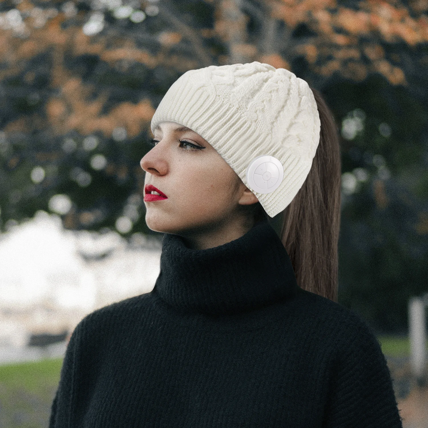 OEM/ODM Hot Sale Smart Headset Beanie Winter Hat With Speaker for Cell Phone Fashionable Music Earphone Cap