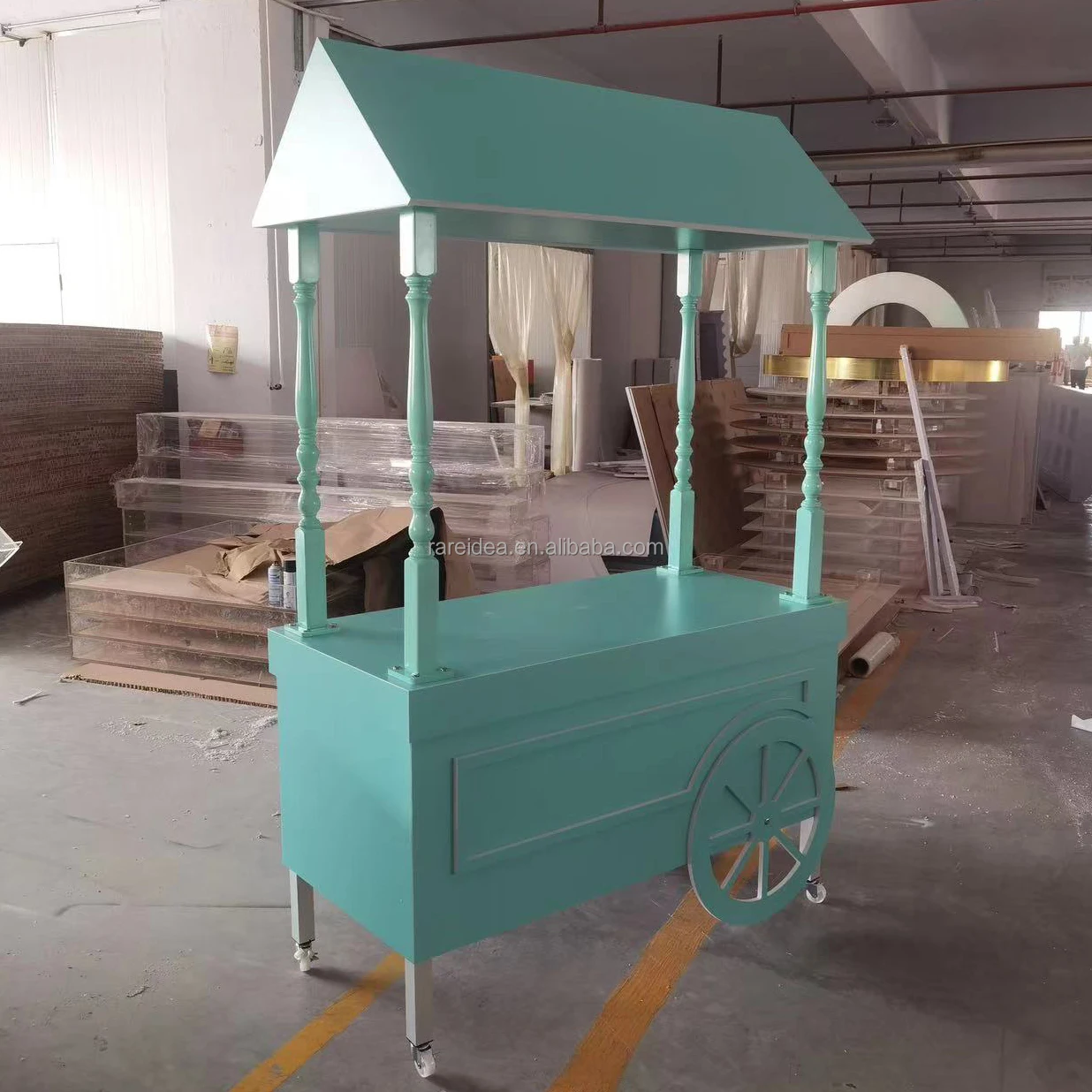 Customized Baby Shower Candy Bar Cart Food Carts Party Decoration Dessert Cart