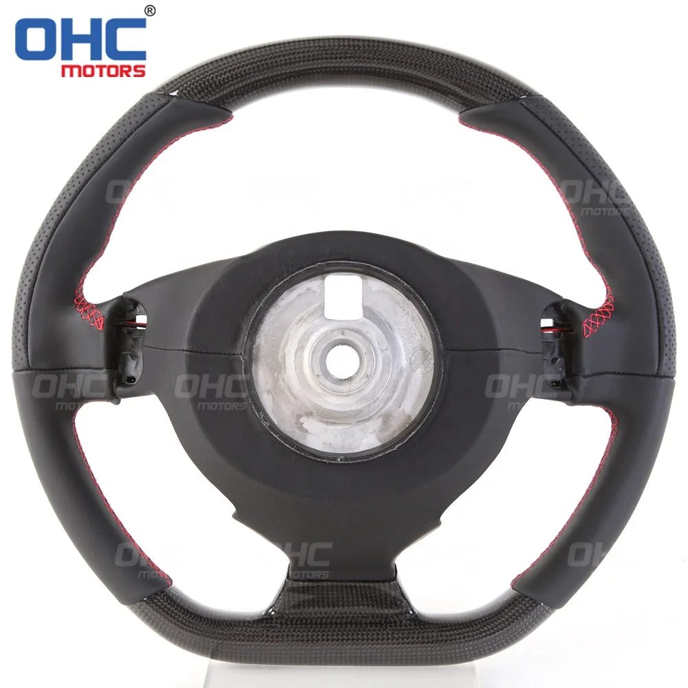 LED Real Carbon Fiber Steering Wheel for Ferrari 458 488 California T F12 Sergio Berlinetta 12-17 Steering Wheels OHC MOTORS