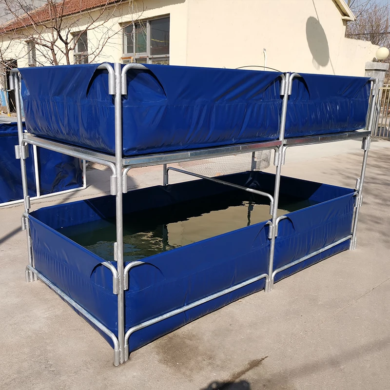 Mobile Aquaculture Tank 20000 Liters Rectangle For Indoor And Out Fish Farming Tank