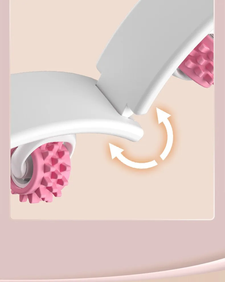 Yoga Training Relaxation V Shape Exercise Handheld Plastic Massage Roller For Muscle Relax Pain Relieve