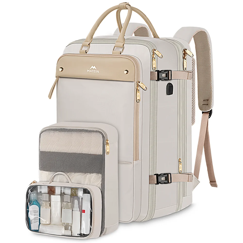 Extra Large 52L TSA Travel Laptop Backpack Weekender Bag with Shoes Compartment Custom Logo Flight Approved for Daily Use
