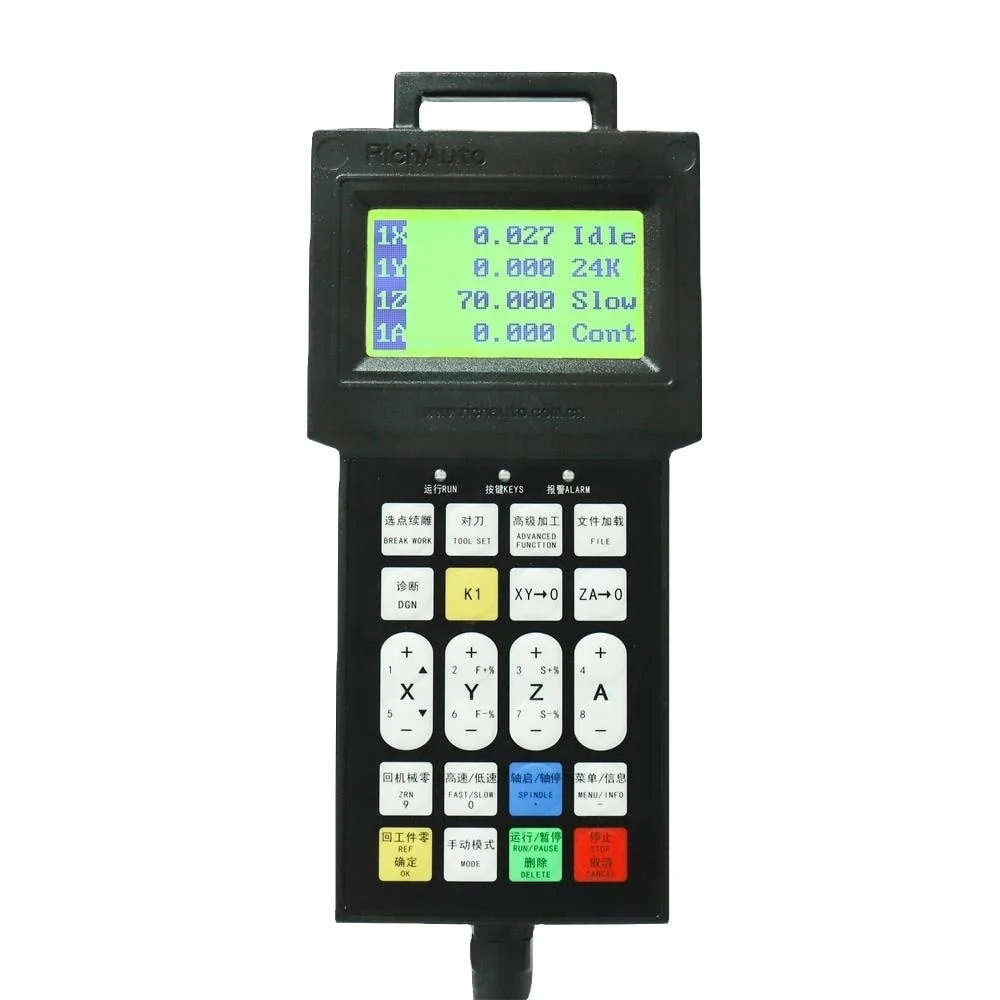 4 axis ATC controller for stone carving CNC router 3015 double Y axis RichAuto F747 servo 4 axis dsp controller